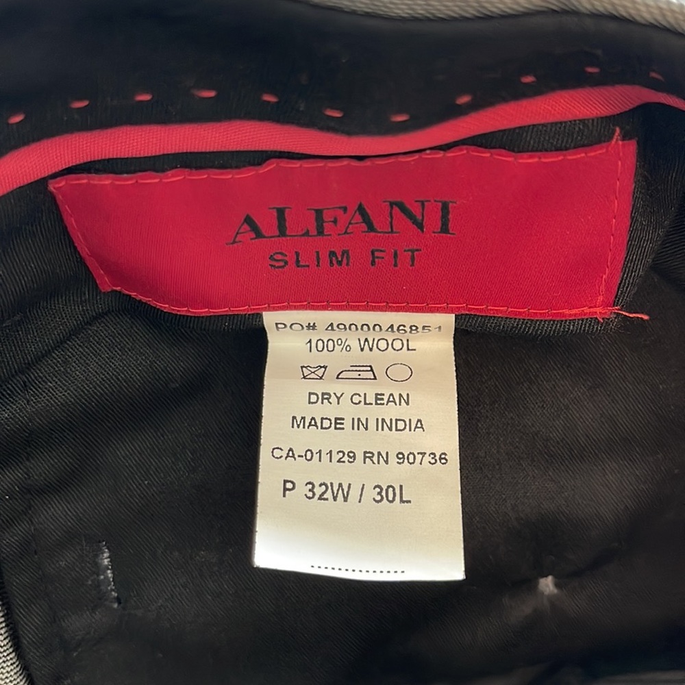 Alfani Light Gray Men's Two-Button Suit Jacket - Picture 4 of 4